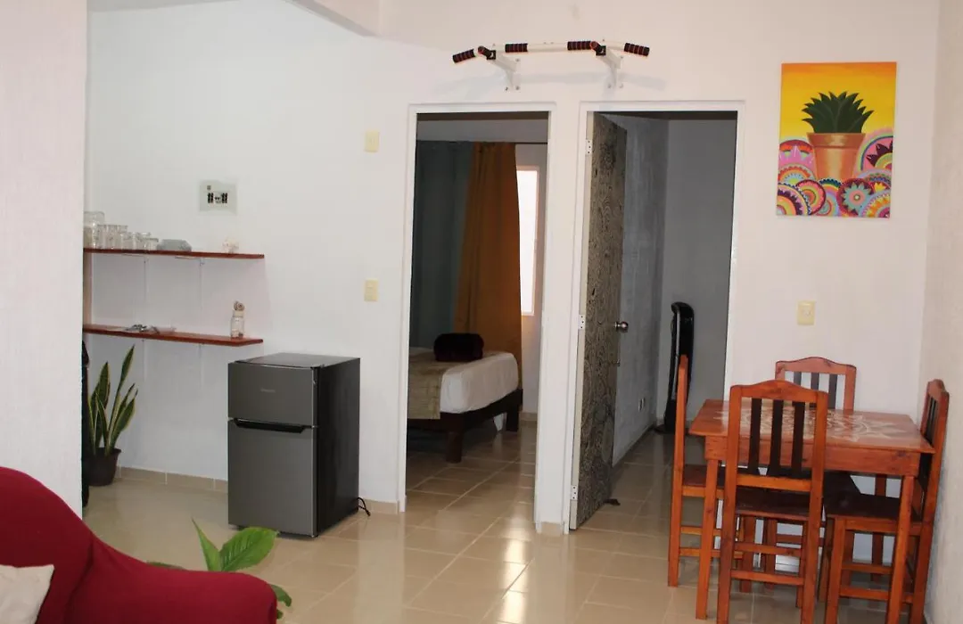 Relajante Y Acogedor Apartamento Con Alberca En Cancun-1
