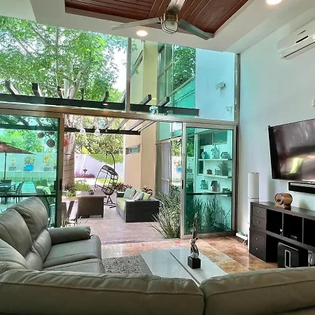 Espectacular Casa Para 25 Personas En Fraccionamiento Privado Con Terraza, Alberca Y Grill-2