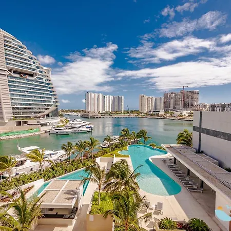 Espectacular Departamento Zona Hotelera Cancun Puerto Cancun-3