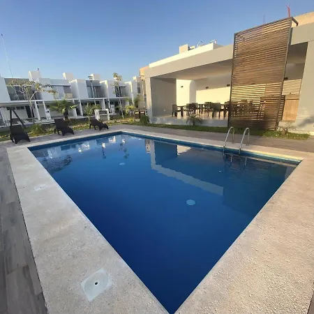 Casa En Condominio Privado, Alberca, Terraza A 10 Min De Playa Marlin-3