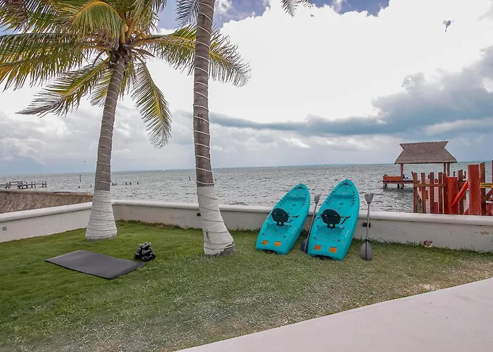 New! Oceanfront House In Cancun With Private Pier