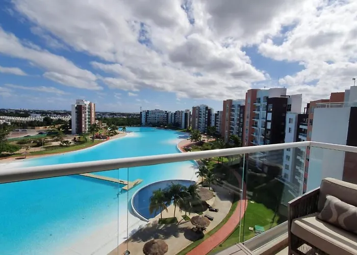 Lujoso Depto Con Vista A La Laguna Apartamento Cancún
