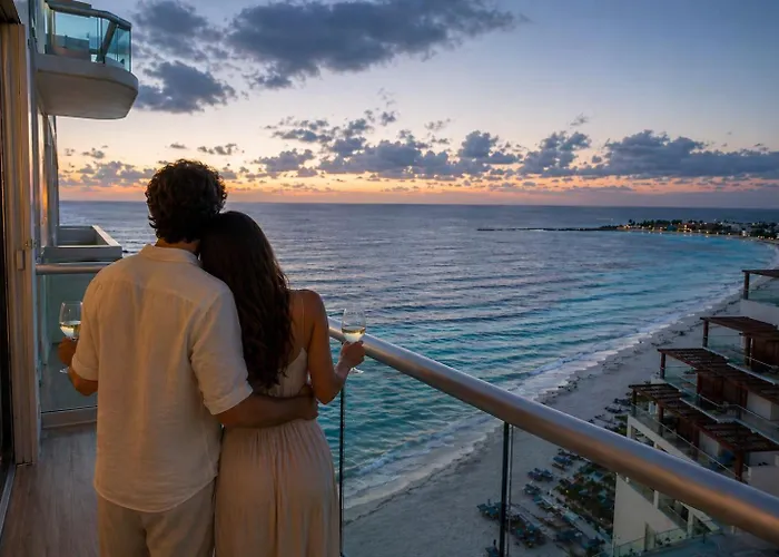 Beachfront Studio Balcony Pool & Gym Cancún aceita animais de estimação